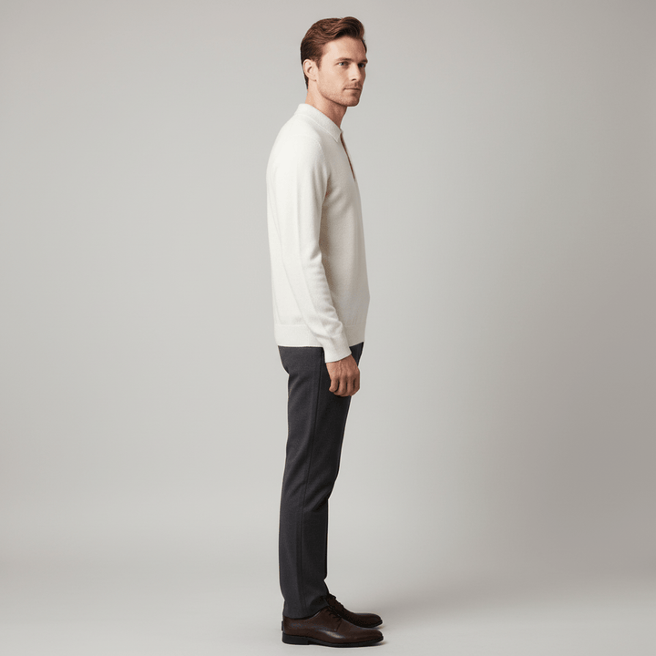 Sterling Men's Long Sleeve Polo Sweater