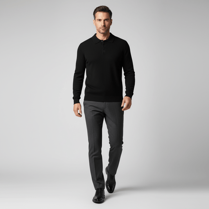Sterling Men's Long Sleeve Polo Sweater