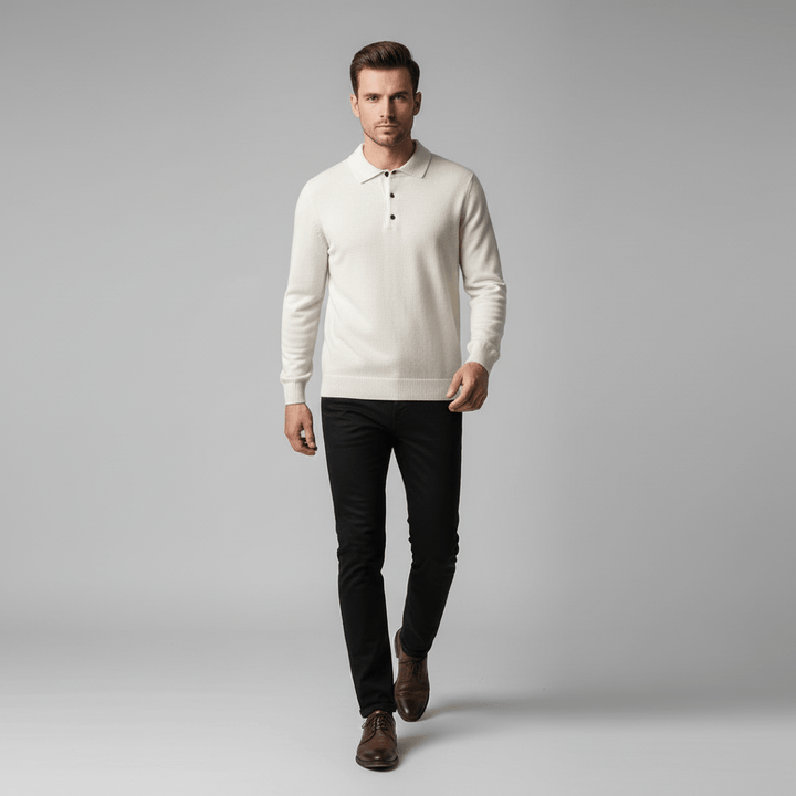 Sterling Men's Long Sleeve Polo Sweater