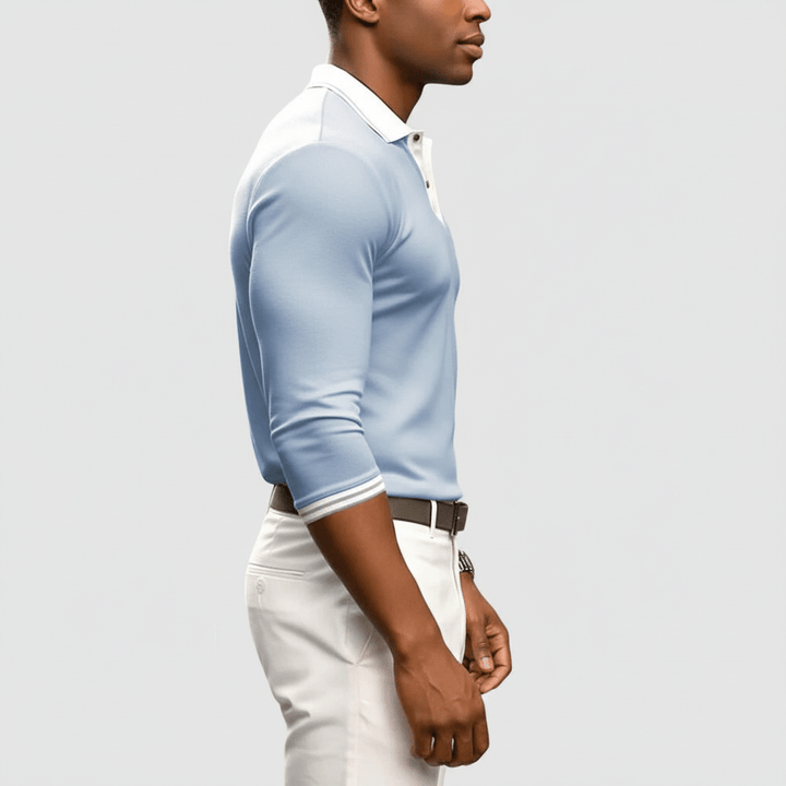 Stratusfit Men's Long Sleeve Polo Shirt