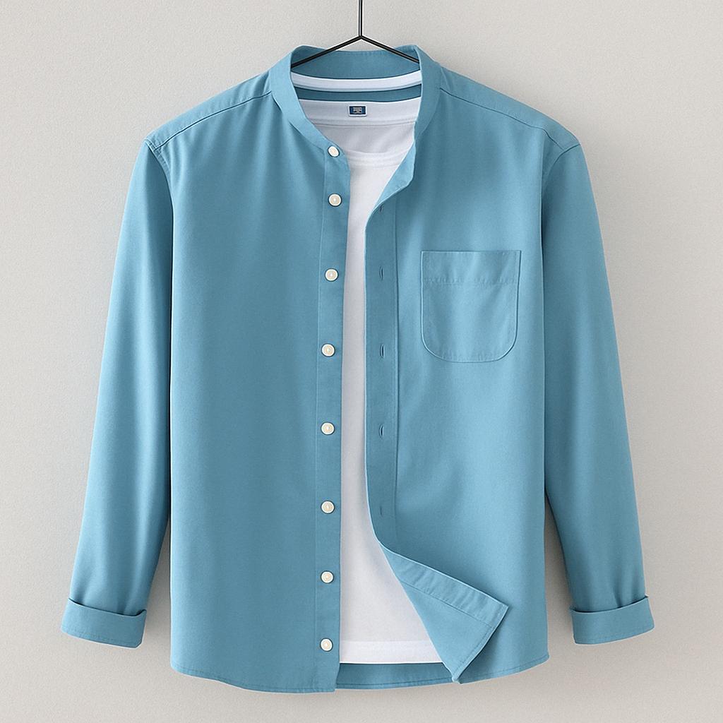 Takeshi Band Collar Shirt