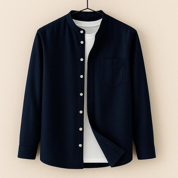 Takeshi Band Collar Shirt