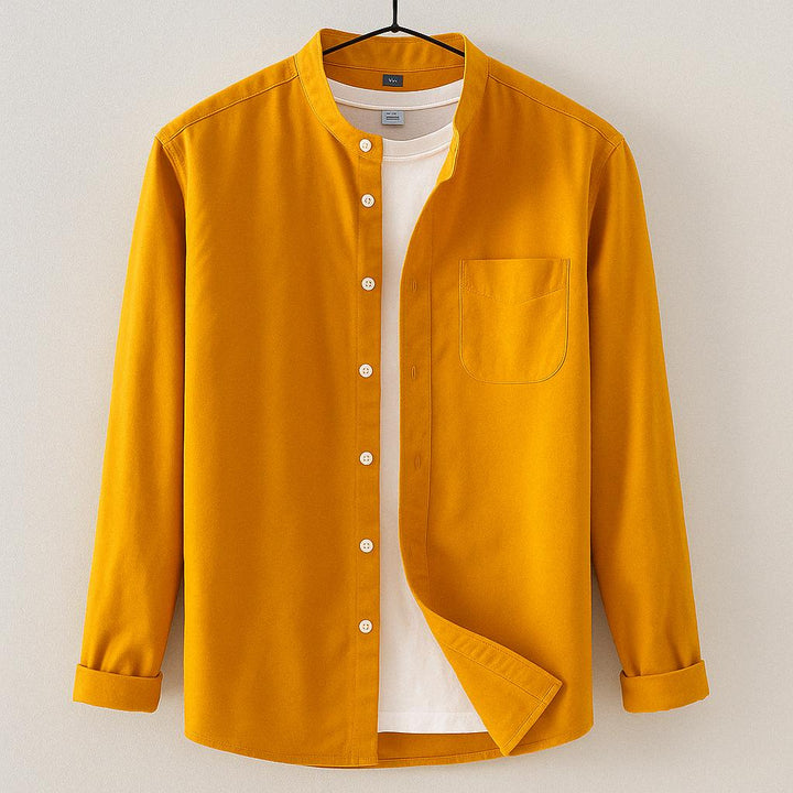 Takeshi Band Collar Shirt