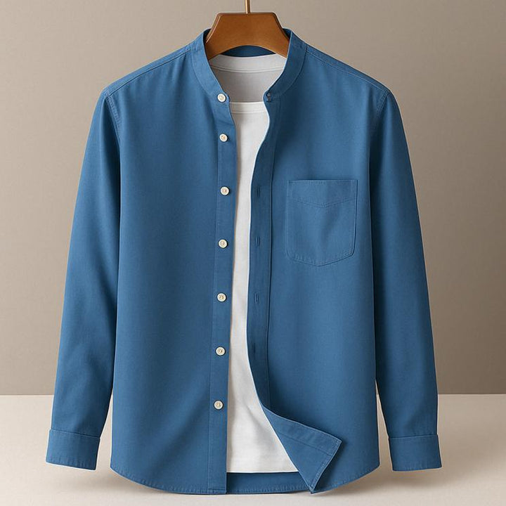 Takeshi Band Collar Shirt