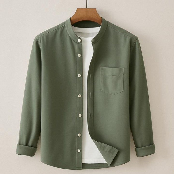 Takeshi Band Collar Shirt
