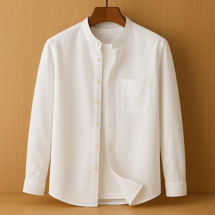 Takeshi Band Collar Shirt