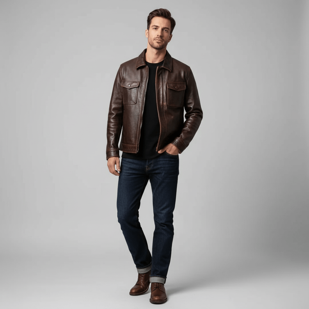 Top Cruiser Genuine Leather Jacket