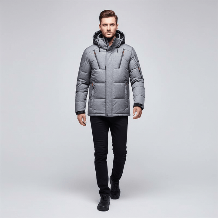 Valmor Men’s Winter Puffer Down Jacket | Long