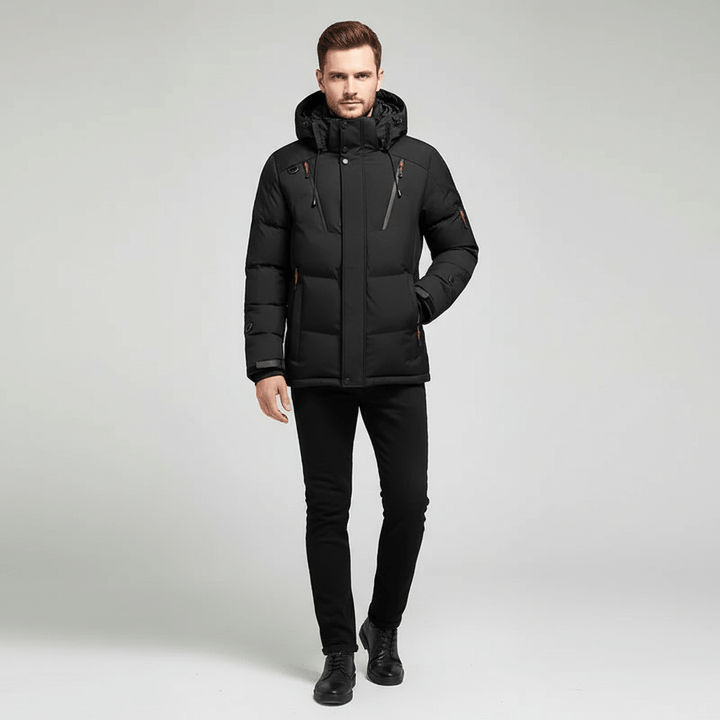 Valmor Men’s Winter Puffer Down Jacket | Long