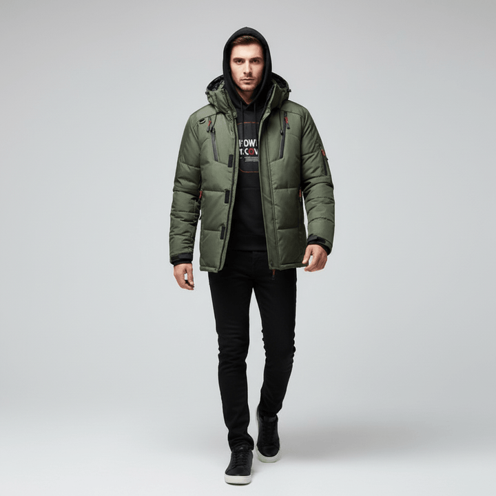 Valmor Men’s Winter Puffer Down Jacket | Long