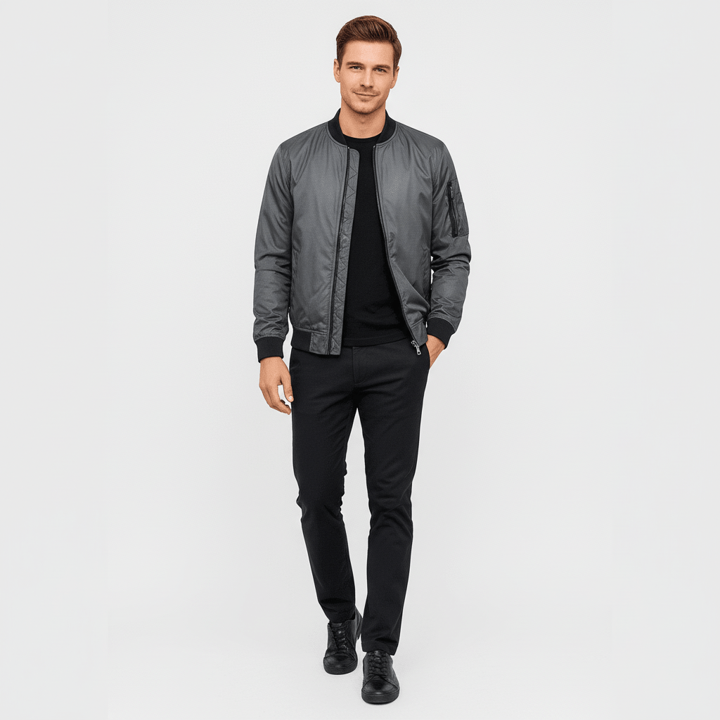 Valorfield Men's Classic Bomber Jacket