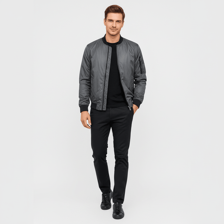Valorfield Men's Classic Bomber Jacket