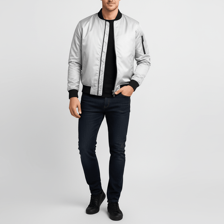 Valorfield Men's Classic Bomber Jacket
