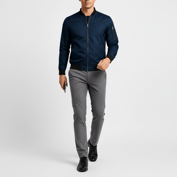 Valorfield Men's Classic Bomber Jacket
