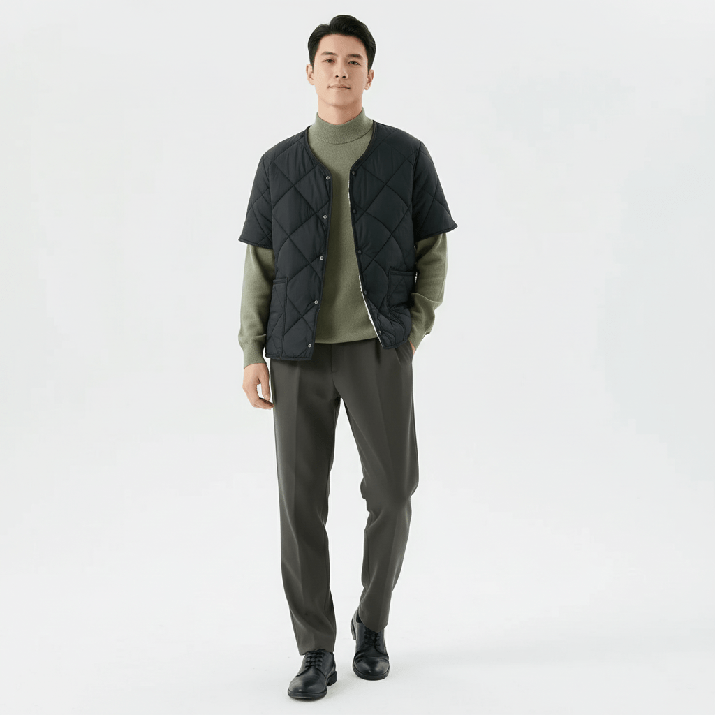Varin Men's Versatile Quilted Vest Jacket | Winter