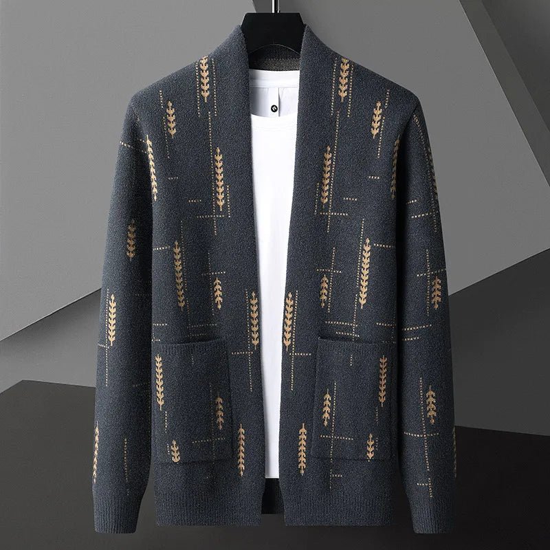 Verrois Patterned Knit Cardigan Sweater