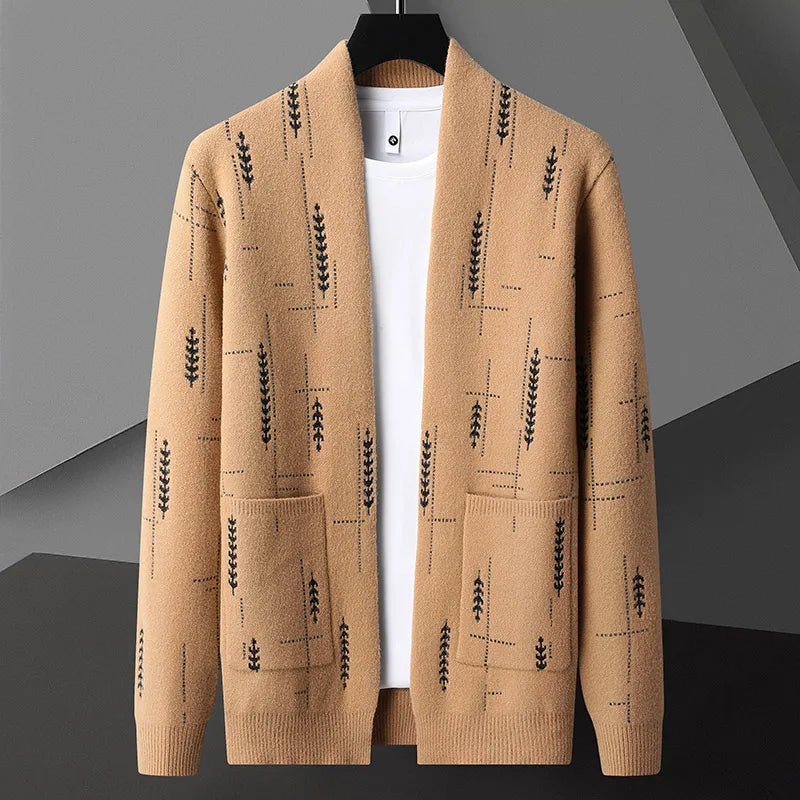 Verrois Patterned Knit Cardigan Sweater