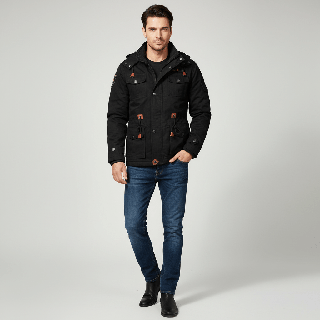 Wexford Men's Tactical Fleece Hooded Jacket | Winter