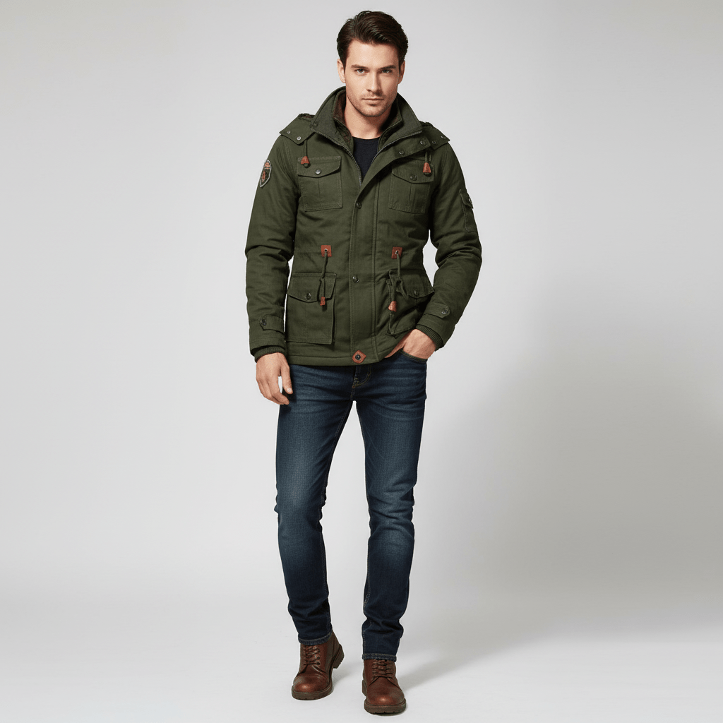 Wexford Men's Tactical Fleece Hooded Jacket | Winter